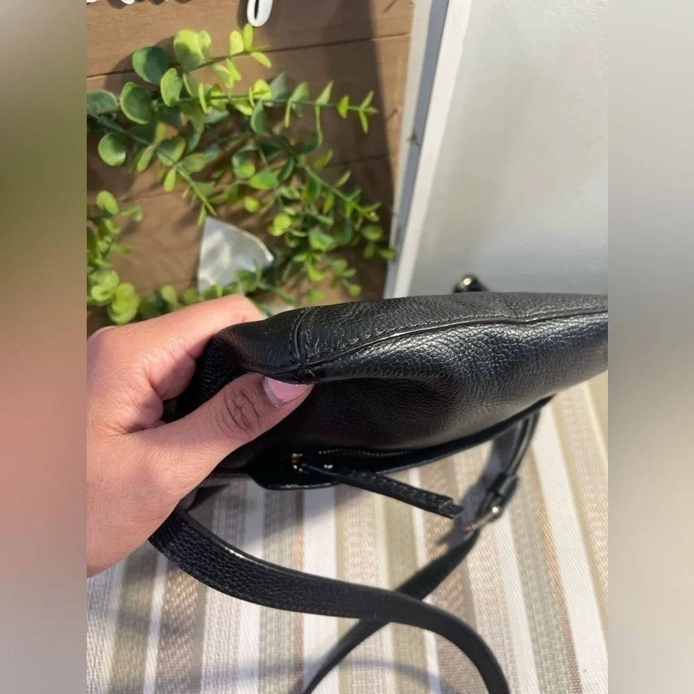 Kate Spade Black Pebbled Leather Crossbody Bag